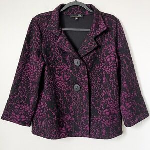 Liv by Habitat Textured Jacket Black Purple XS